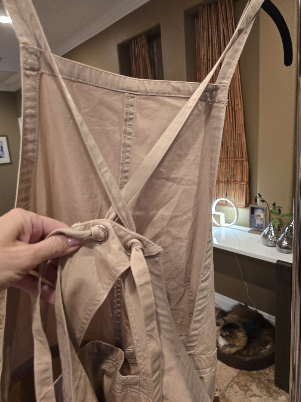 Vista Apron Jumpsuit In Tan By Free People - Picture 7 of 11